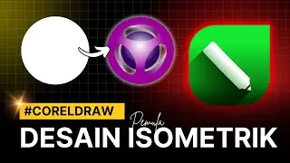 DESAIN ISOMETRIC LINGKARAN⭕️_Menggunakan CORELDRAW✨part 1#logo #coreldraw #tutorial #graphicdesigner