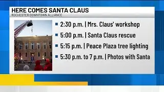 &lsquo;Here Comes Santa Claus&rsquo; returning to downtown Rochester Saturday