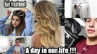 A DAY IN OUR LIFE!!!Hair treatment ,unboxing, and more .vlog#913