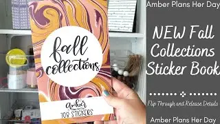 NEW Fall Collections Sticker Book Flip Through | Amber Plans Her Day | Release Details