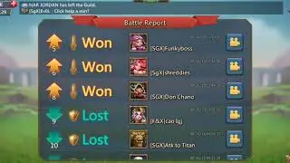 Lords Mobile Colloseum - Crazy Fast Fight! Almost Full Gold Opponent (Green Lore Weaver)
