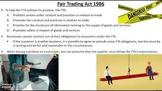 Introduction to the Fair Trading Act Video - Nov 8
