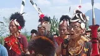 Elderly Men Performing Folk  Song | Konyak  Naga | Sheanghah Chingnyu Village