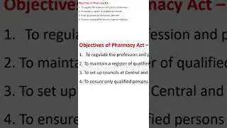Pharmacy act 1948 #pharmacylaw #pharmacyact1948 #pharmacyact #dcgi #youtubeshorts