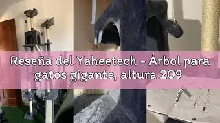 Reseña del Yaheetech - Árbol para gatos gigante, altura 209 cm, multinivel, con postes de sisal, árb