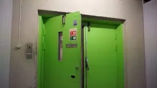 Original 1960 Hj&oslash;rnegaards Mek. Verksted A/S traction freight elevator @ Persveien 32, Oslo, Norway