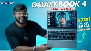 Samsung Galaxy Book 4 Unboxing & Full Review | Best Laptop Under 35000 in 2025 | Metal Body Laptop🔥