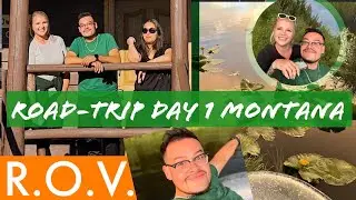 We found the most beautiful LAKE/SWAMP ever LOL ROAD-TRIP DAY 1 MONTANA best cabin ever-ROV(VLOG35)