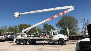 1990 INTERNATIONAL 4900 HI-RANGER 80&rsquo; TWO MAN INSULATED BUCKET LOW MILES