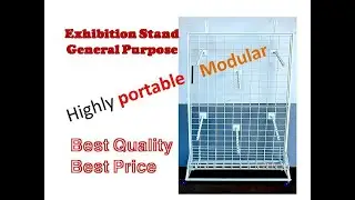 Portable Grid Wall Display Stand