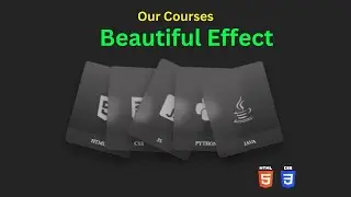 CSS Glassmorphism Cards Hover Effects 