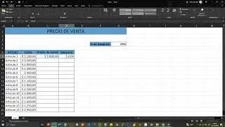 Calcular #Porcentaje de Ganancia con #Excel