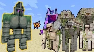 IRON KONG vs ALL IRON GOLEMS - Minecraft Mob Battle (Bedrock Edition)