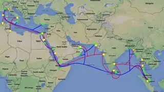 SEA-ME-WE 4 & 5 Submarine Route