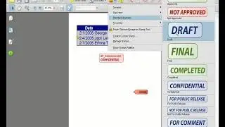 Adobe Acrobat 8 Training - Stamp Tools