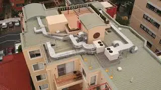 Commercial package air conditioning installation, Many Beach