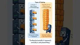 Scaling explained in 5 seconds | #scaling #systemdesign #tech