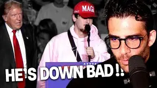 Bryce Hall Joins Trump at Rally !!! | HasanAbi Reacts