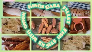 THE BEST TASTING FISH STICKS‼️ HOMEMADE BASA FILLET‼️ SO CRUNCHY ONION RINGS 