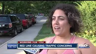 Red Line construction causing traffic concerns in Indianapolis neighborhoods