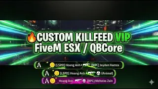 🔥 Custom Killfeed VIP Script for FiveM | Weapon Skins | ESX & QBCore