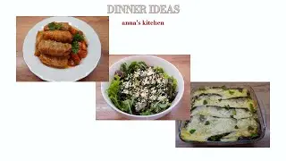 Dinner ideas -Armenian TOLMA, salad and eggplant recipe-