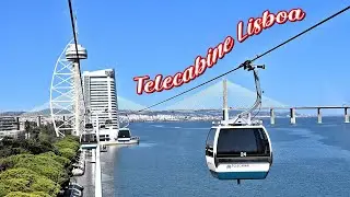 ЛИССАБОН, Поездка на телекабине | Канатная дорога | Португалия | 4К HDR