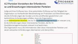 4.2 Parteien Verstehen der Erfordernisse und Erwartungen interessierter Parteien