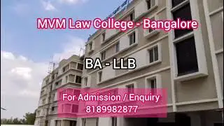MVM Law College Bangalore Admission 2026 | BA LLB | 3 Yr LLB | #MVMLaw #LawAdmission #BangaloreLaw