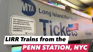 LIRR train station PENN STATION, Manhattan, New York City walk through Long Island | NYC Subway