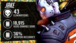 JAKE is DOMINATING AS SOLDIER 76! 43 ELIMS! OVERWATCH 2 SEASON 2 TOP 500