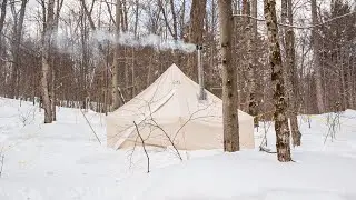 Winter Camping in our Atuk Alaskan Hot Tent