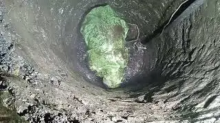 Углубление колодца в чёрной глине, 4 кольца за день.