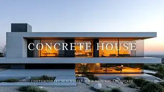 The Beauty of Contemporary Concrete House: Minimalist Style Meets Natural Landscapes