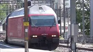 Trains at Lausanne Gare 29.8.19