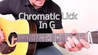 Chromatic Lick In G | Example Lesson | Acoustic Bluegrass Guitar Lesson