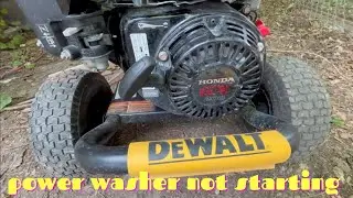 Fixing a DeWALT Power Washer | Power washer not starting