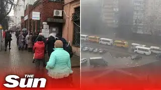 Pro-Russian rebels sound sirens and evacuate 500k residents from the east