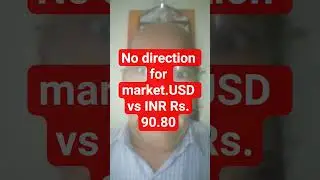 No market direction today#Free fall for Rs v/s USD
