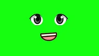 Animasi Mata Berkedip dan Mulut Bergerak Green Screen #animasi #greenscreen #youtober #youtober