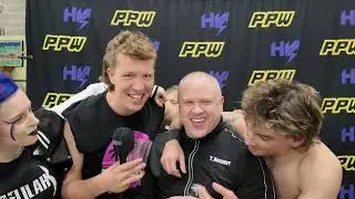 Скарлетт Джо за кулисами PPW Shadows with The Commission