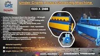 1500 x 2mm Power Shearing Machine | Real Cutting Demo | Industrial Sheet Cutting