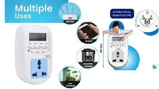 Blackt Electrotech BT41P 230V 24x7 Energy Saving Socket Timer Digital Program / Unboxing