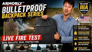 Armorly Bulletproof Backpack Series Live Fire Test