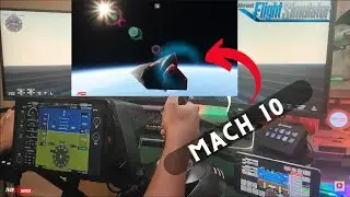 MONITOR BEAST - Gameplay - Samsung G9 -  Microsoft Flight Simulator -Top Gun Darkstar - test Mach 10