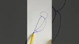 Drawing a bird with numbers step by step #shorts #art #drawing