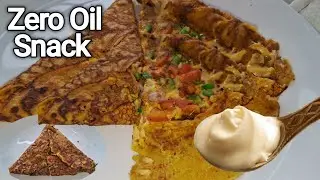 Zero Oil Besan Pizza Pocket | High Protein After Gym Snack |Quick Recipe#RecipeWithTwist 