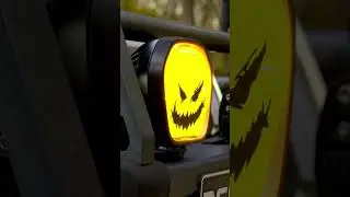 STEDI&trade; | LED Driving Light Halloween Covers #stedi #led #halloween #pumpkin #smiley #drivinglight