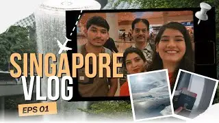 First Time in Singapore 🇸🇬 | Mumbai to Singapore Travel Vlog ✈️ | Family, Flight & Airport Tour