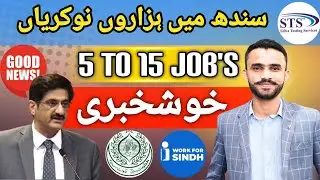 Good News For Sindh People | 5 to 15 Grade Jobs | Sindh Jobs Updates 2025